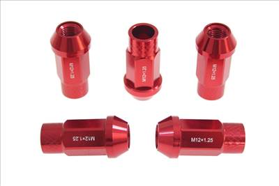 MTUNING Kerékanyák JBR 50mm M12 x1,25 piros
