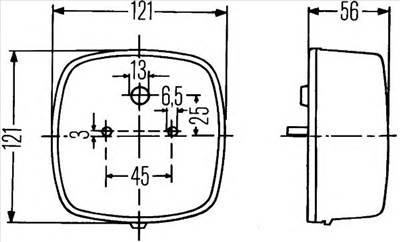 HELLA 2SE 002 578-707 - hátsólámpa