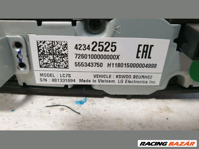Opel Insignia B Rádió Cd kezelő panel  42342525 3. kép