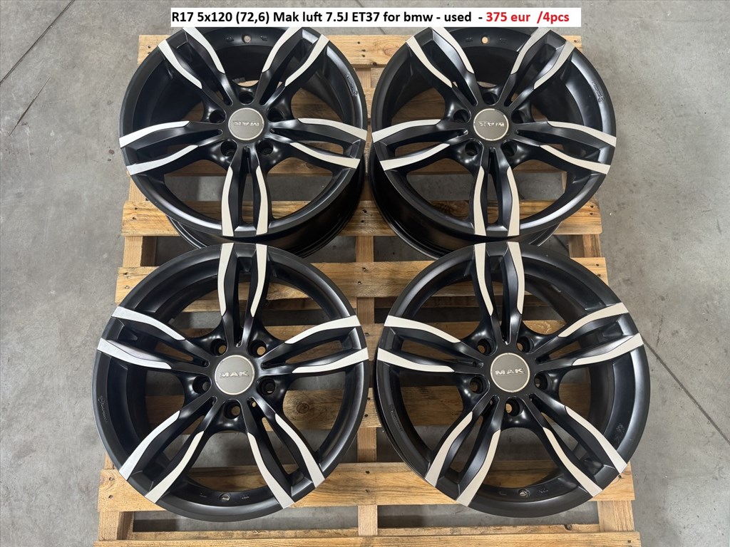 R17 5x120 (72,6) Mak luft 7.5J ET37 for bmw alufelnik felnik 17" 17col 1. kép