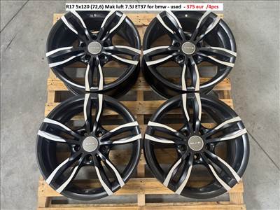 R17 5x120 (72,6) Mak luft 7.5J ET37 for bmw alufelnik felnik 17" 17col