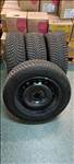 4x100 lyukosztású 15" használt lemezfelni, rajta 185/65 használt Hankook téli gumi
