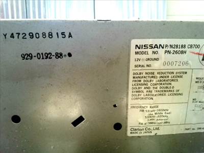 NISSAN Murano (Z50) 2002.05.01-2008.02.28 Autórádió