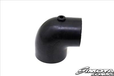 Könyök 90 fok szűkító 62 / 76 mm fekete