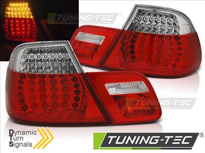 BMW E46 04.99-03.03 COUPE RED WHITE LED Tuning-Tec Hátsó Lámpa