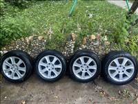5x108 lyukosztású 16" használt Aluett alufelni, rajta 195/60 újszerű Kumho nyári gumi gumi