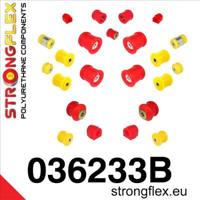 Strongflex Teljes felfüggesztés szilent készlet SPORT BMW E39 Sedan