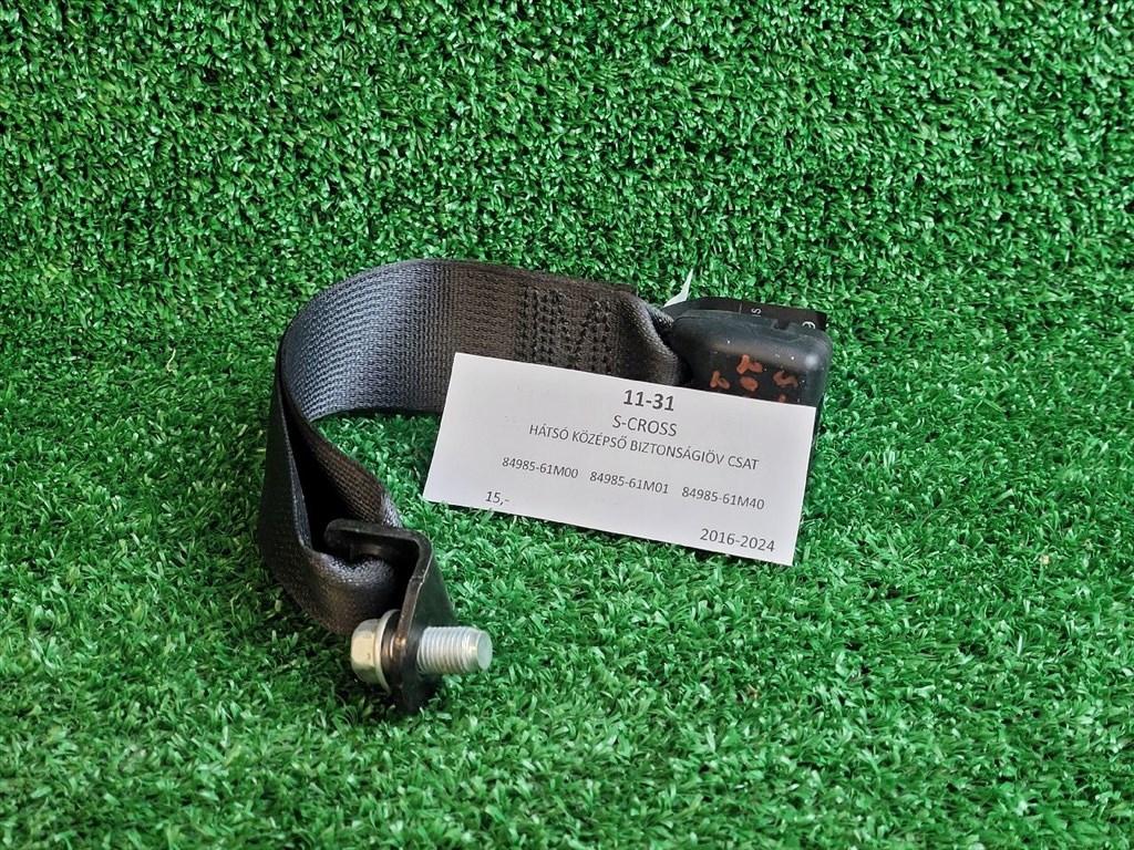 SUZUKI SX4 S-Cross II Hátsó középső Biztonsági Öv Csat 8498561M00 8498561m01 1. kép