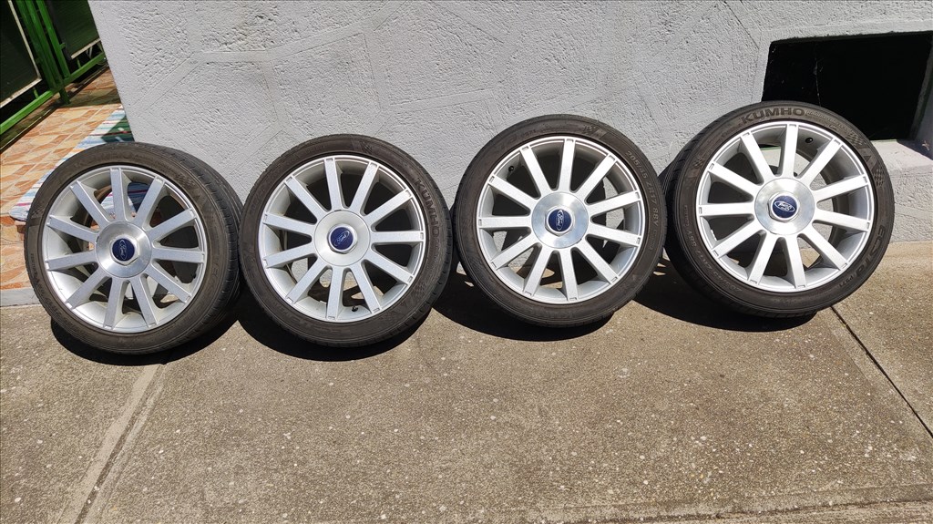 Ford Fiesta ST gyári felni, 4x108, 7x17, 63.4, et52.5 + Kumho 205/45 nyári 6. kép