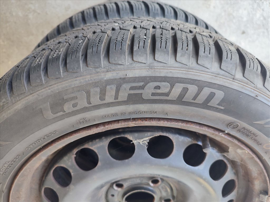 205/55 R16 91T Laufenn iFit téli gumi + 6,5Jx16H2 5 lyukas lemezfelni Audi A3  2. kép