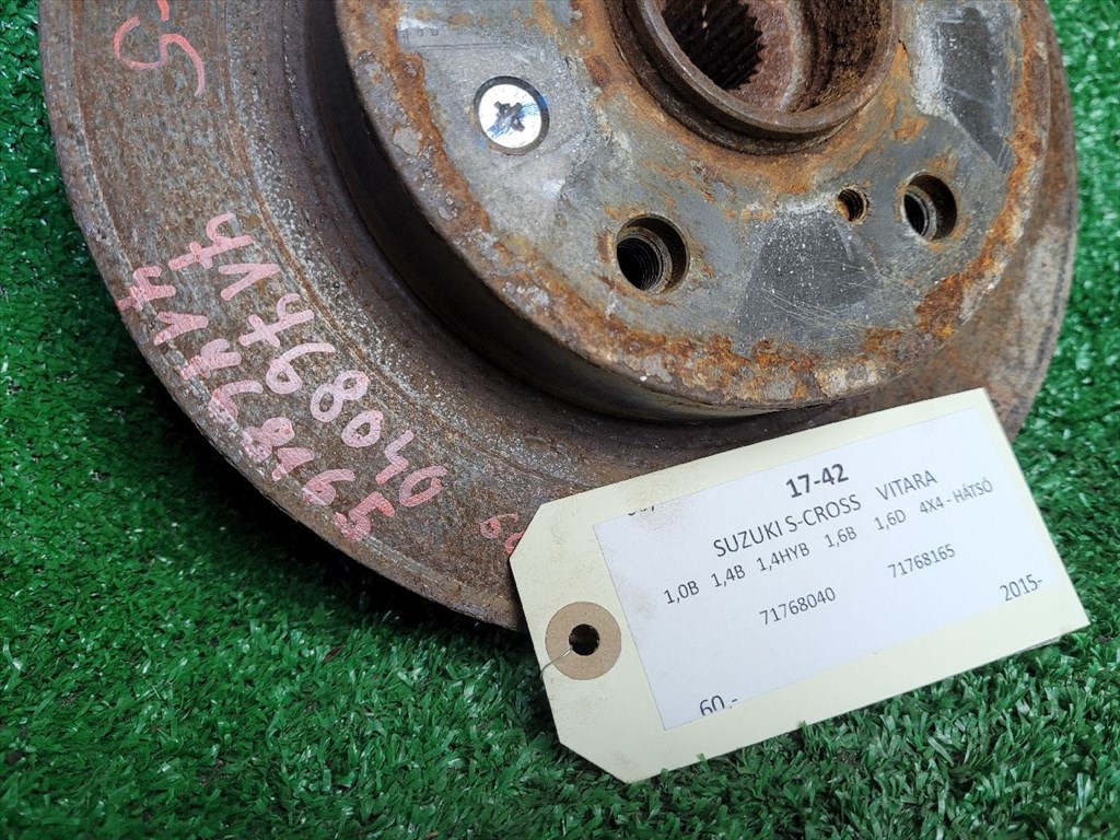 SUZUKI SX4 S-Cross II Hátsó Kerékagy (Pozíciófüggetlen) 71768040 71768165 2. kép