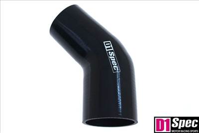 Szilikon szűkítő könyök D1Spec Fekete 45 fok 63-70mm