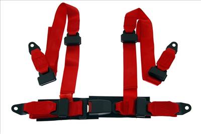 Sport, verseny ülés öv MONZA 4 pontos - Piros E4