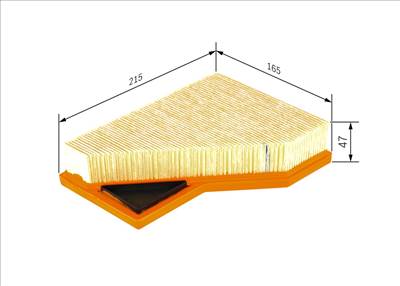 légszűrő BOSCH 1 457 433 100 for BMW, MINI