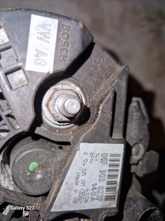 Audi A4 (B6/B7) generátor  06f903023 2. kép