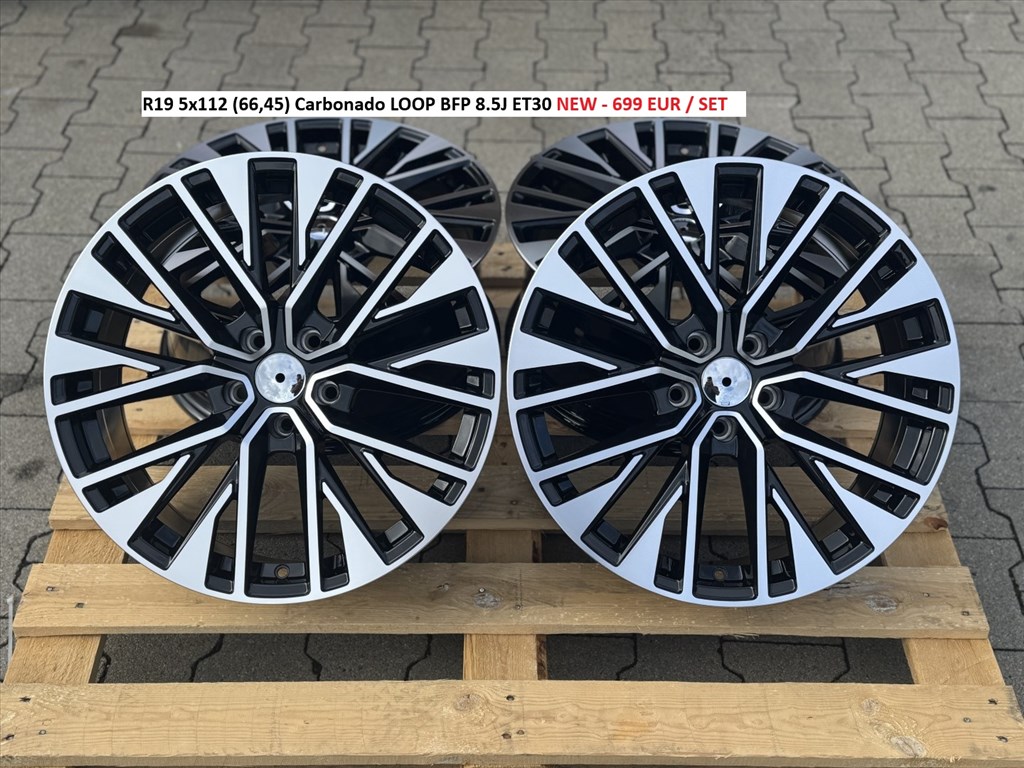 R19 5x112 (66,45) Carbonado LOOP BFP 8.5J ET30 új alufelnik felnik  1. kép