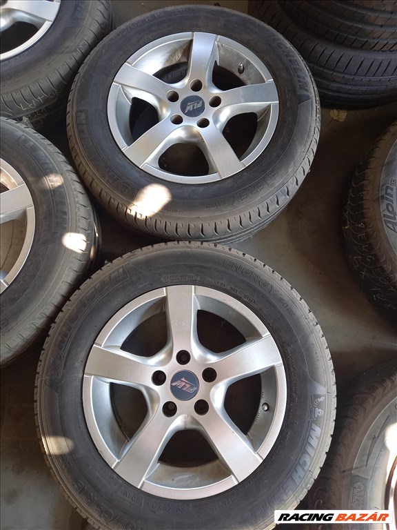  Opel 5x110-as 7x15" újszerű PLW alufelni, 205/65R15 használt Michelin nyári gumi sxx2 2. kép