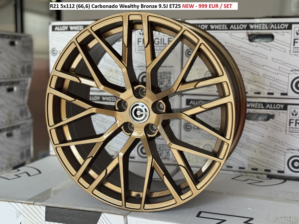 R21 5x112 (66,6) Carbonado Wealthy Bronze 9.5J ET25 új alufelnik felni 1. kép