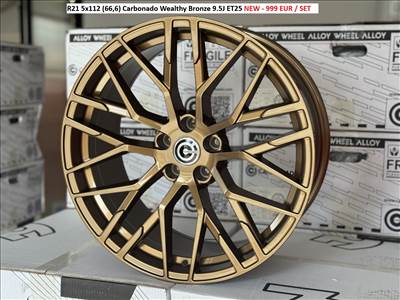 R21 5x112 (66,6) Carbonado Wealthy Bronze 9.5J ET25 új alufelnik felni