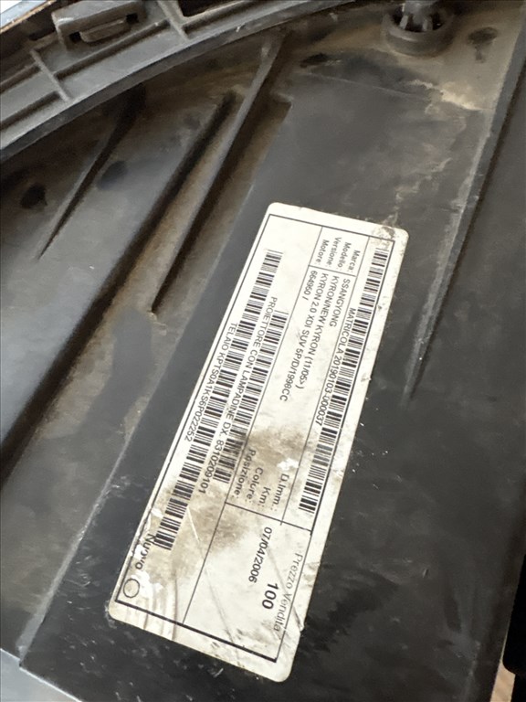 7650 SSANGYONG Kyron 2005-2007 Jobb első Lámpa Fényszóró 3. kép