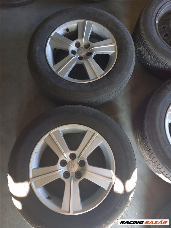  Subaru Forester 5x100-as  6.5x16" (gyári felni) alufelni, 215/65 használt Michelin nyári gumi sxx2 2. kép