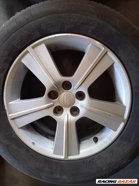  Subaru Forester 5x100-as  6.5x16" (gyári felni) alufelni, 215/65 használt Michelin nyári gumi sxx2 3. kép