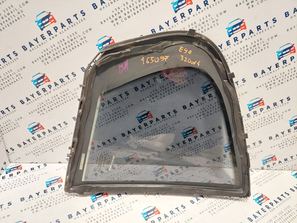 BMW E90 sedan bal hátsó ajtó háromszög kis oldalüveg oldal üveg 2. kép