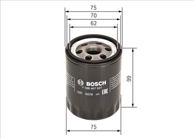 olajszűrő BOSCH F 026 407 027 for MERCEDES-BENZ, MITSUBISHI, SMART