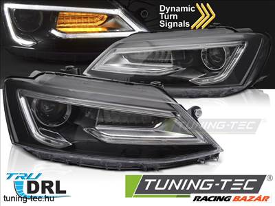 Volkswagen Jetta VI VW JETTA 6 (11-18) TUBE LIGHT DRL BLACK Tuning-Tec