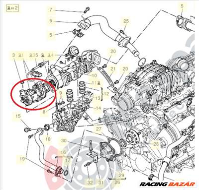 Maserati 3.0 TDS EGR szelep 673001269