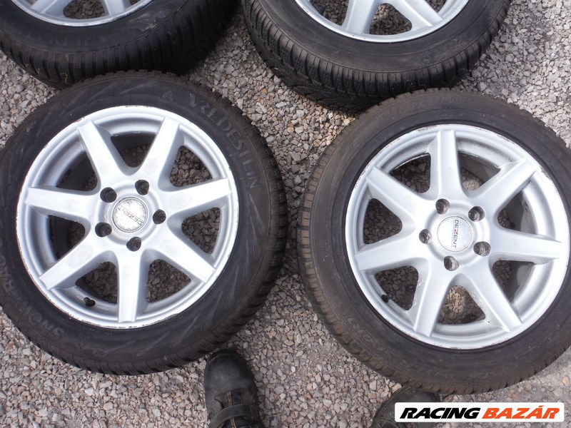 BMW/VwT5 5x120-as 7x16 Dezent alufelni, rajta 205/55 R 16 újszerű Vredestein téli gumi sxx2 2. kép