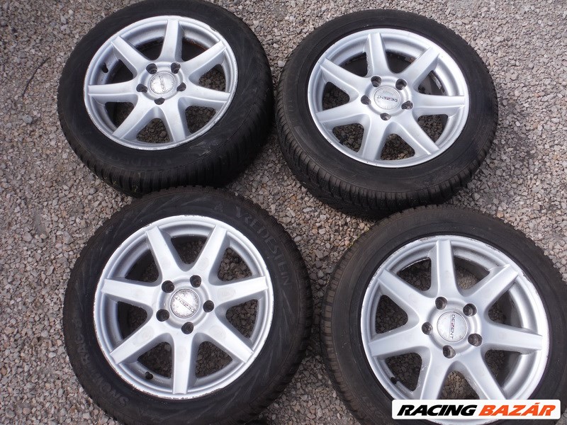 BMW/VwT5 5x120-as 7x16 Dezent alufelni, rajta 205/55 R 16 újszerű Vredestein téli gumi sxx2 1. kép