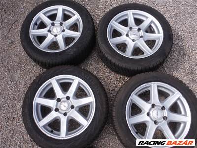 BMW/VwT5 5x120-as 7x16 Dezent alufelni, rajta 205/55 R 16 újszerű Vredestein téli gumi sxx2