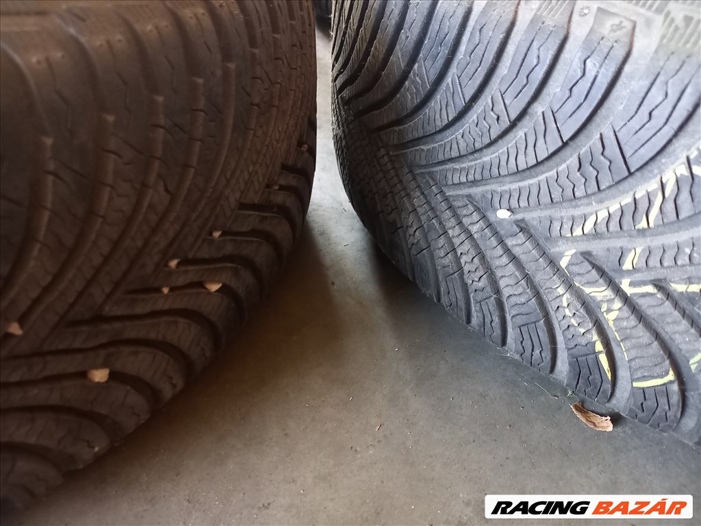 Renault 4x100-as 16" használt (gyári felni) lemezfelni, 205/60 újszerű Michelin téli gumi sxx2 3. kép