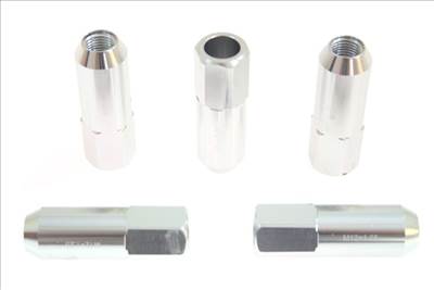 JBR 60mm M12 x1,25 ezüst kerékanya szett