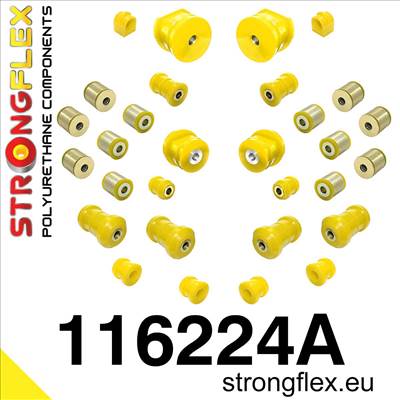 Teljes felfüggesztés szilent készlet Stromgflex Mercedes - W201- 190 Mercedes E - W124 Mercedes SL - R129