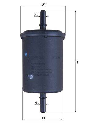 MAHLE KL 248 - Üzemanyagszűrő CHERY CITROËN CITROEN (DF-PSA) DS FIAT GAZ GEELY IRAN KHODRO (IKCO) LA