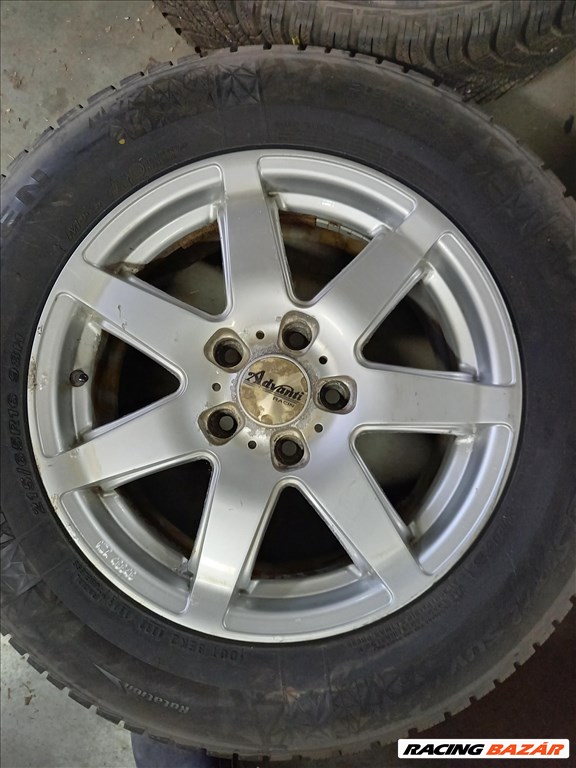 Nissan Quashai Dacia Duster 5x114.3-as 16x7 Advanti alufelni, 215/65 újszerű Nexen téli gumi sxx2 3. kép