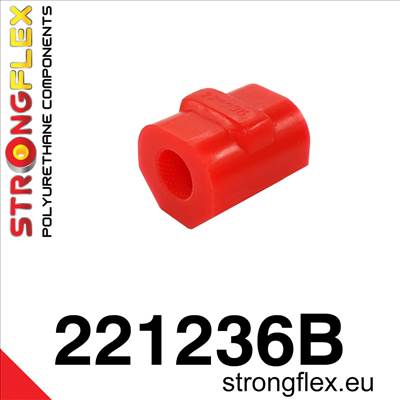 Első stabilizátor szilent 18-24 mm piros  Audi 50 74-78, Volkswagen Derby, Volkswagen Polo I, II 75-94