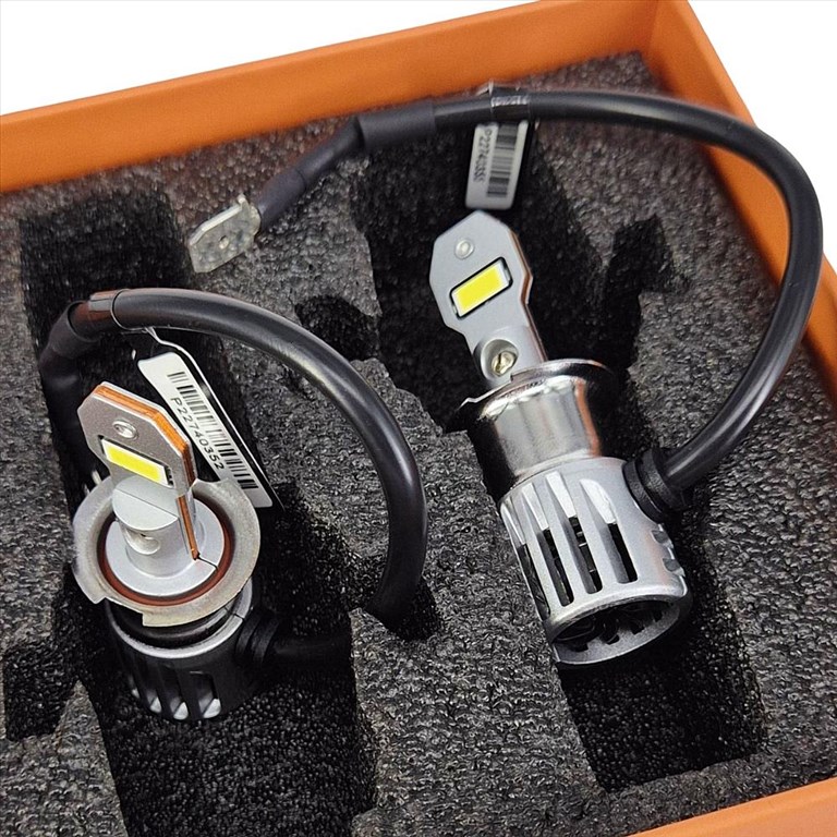 H3 LED izzó 6500K M6S Jégfehér - Hideg fehér 7535 CSP LED CANBUS 12V 3100lm✔️ 2. kép