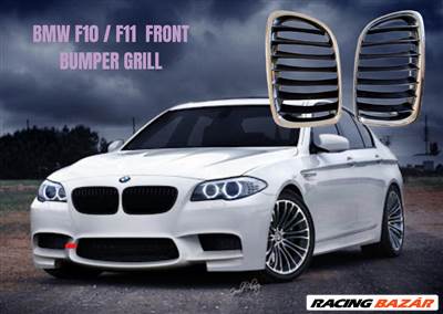 BMW 5-ös sorozat F10 F11 első lökhárító felső hűtőrács bal + jobb 10627110