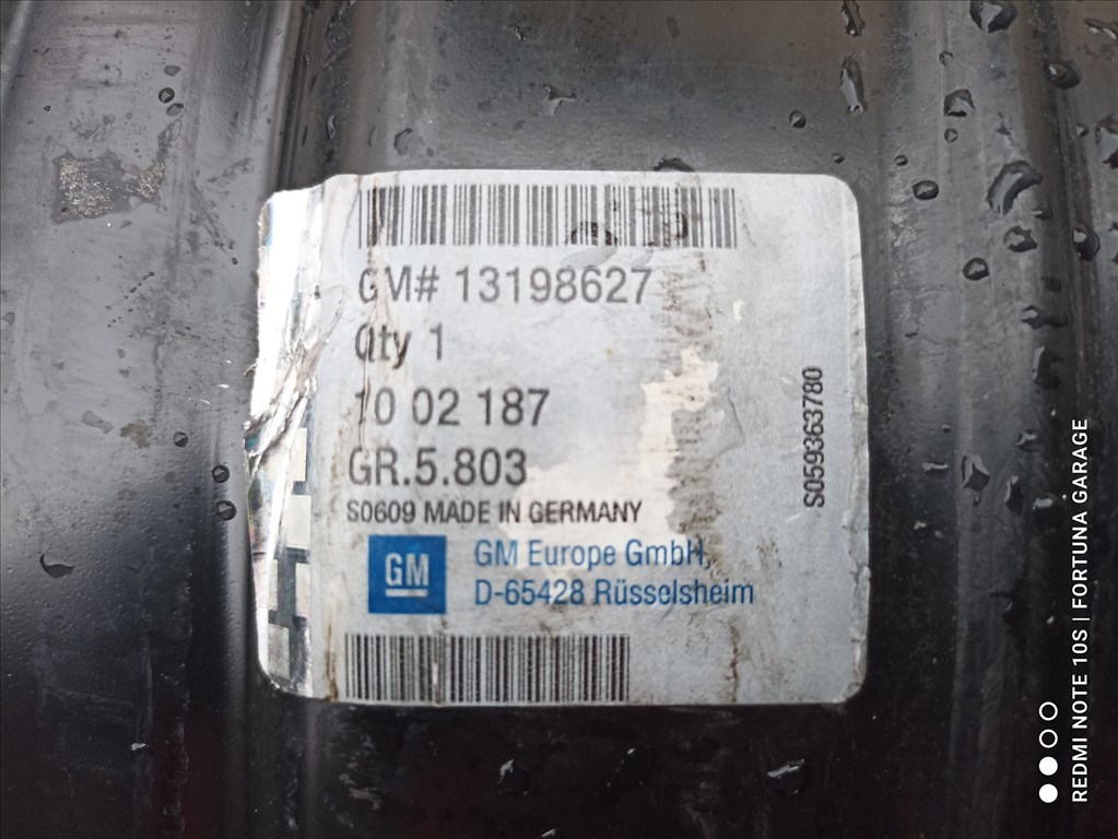 5x110 16" Opel Struktur lemezfelni garnitúra dísztárcsával (637) 10. kép