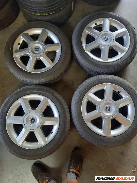 Fiat Doblo 5x98 lyukosztású 16" haszn (gyári felni) alufelni,195/60R16 Goodyear nyári gumi Sxx1 1. kép