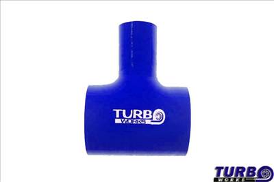 TURBOWORKS T-elágazású szilikon csatlakozó kék 45-9mm