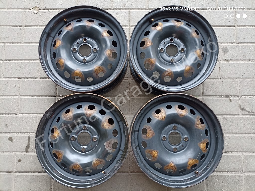 4x100 15" Renault használt lemezfelni garnitúra (632) 1. kép