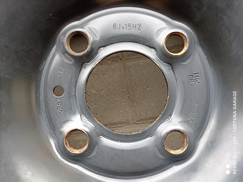 4x100 15" Renault használt lemezfelni garnitúra (632) 7. kép