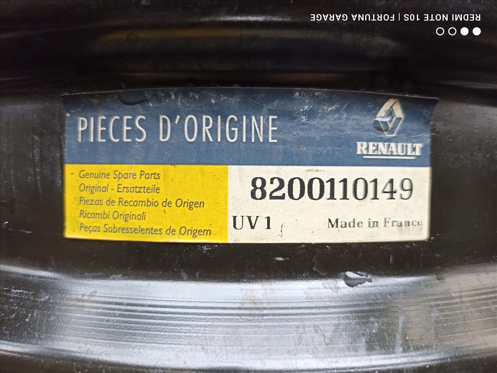 4x100 15" Renault használt lemezfelni garnitúra (632) 8. kép