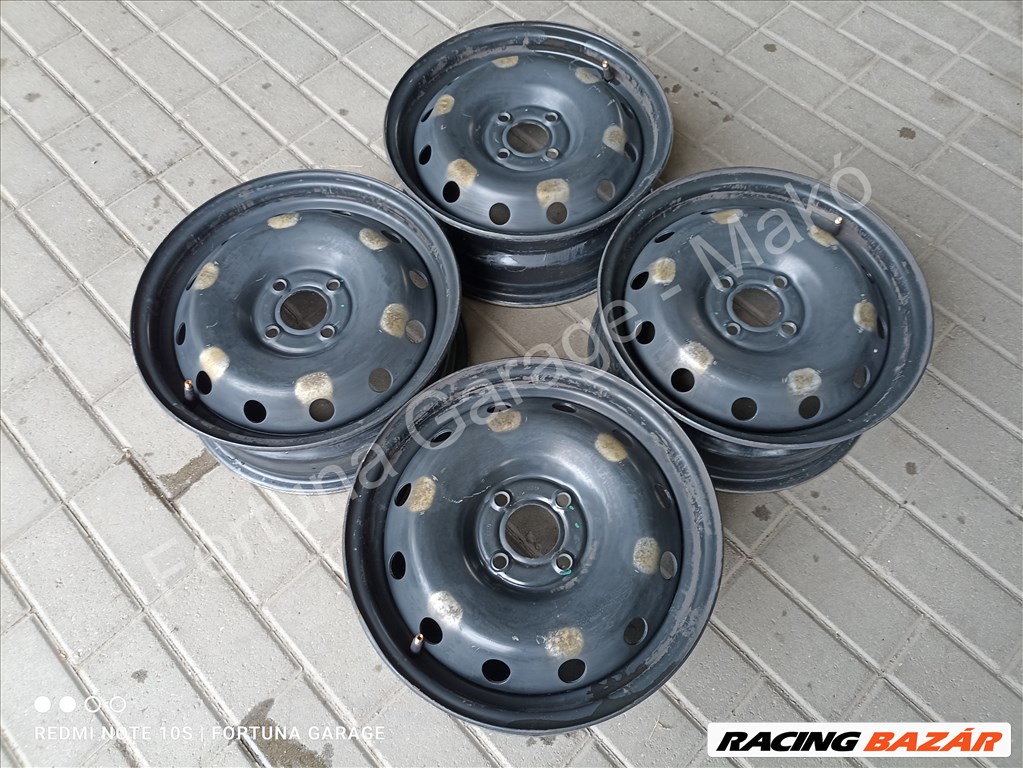 4x100 15" Renault / Dacia használt lemezfelni garnitúra (634) 2. kép