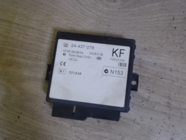 OPEL Zafira 98.09.01-05.08.31 Központizár vezérlő elektronika 1. kép