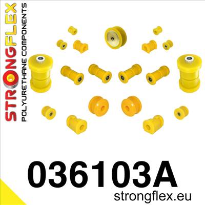 Strongflex Teljes felfüggesztés szilent készlet SPORT sárga BMW E30